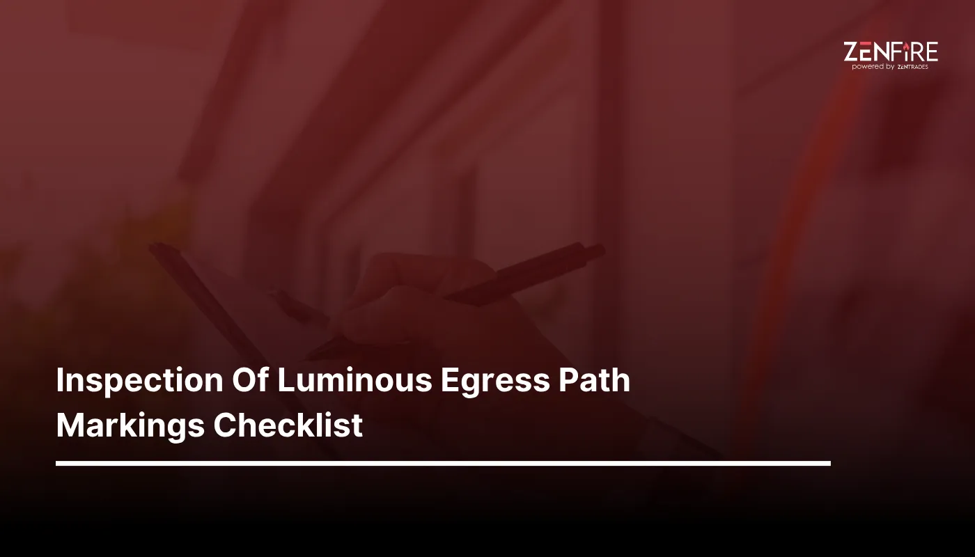 Inspection of luminous egress path markings Checklist