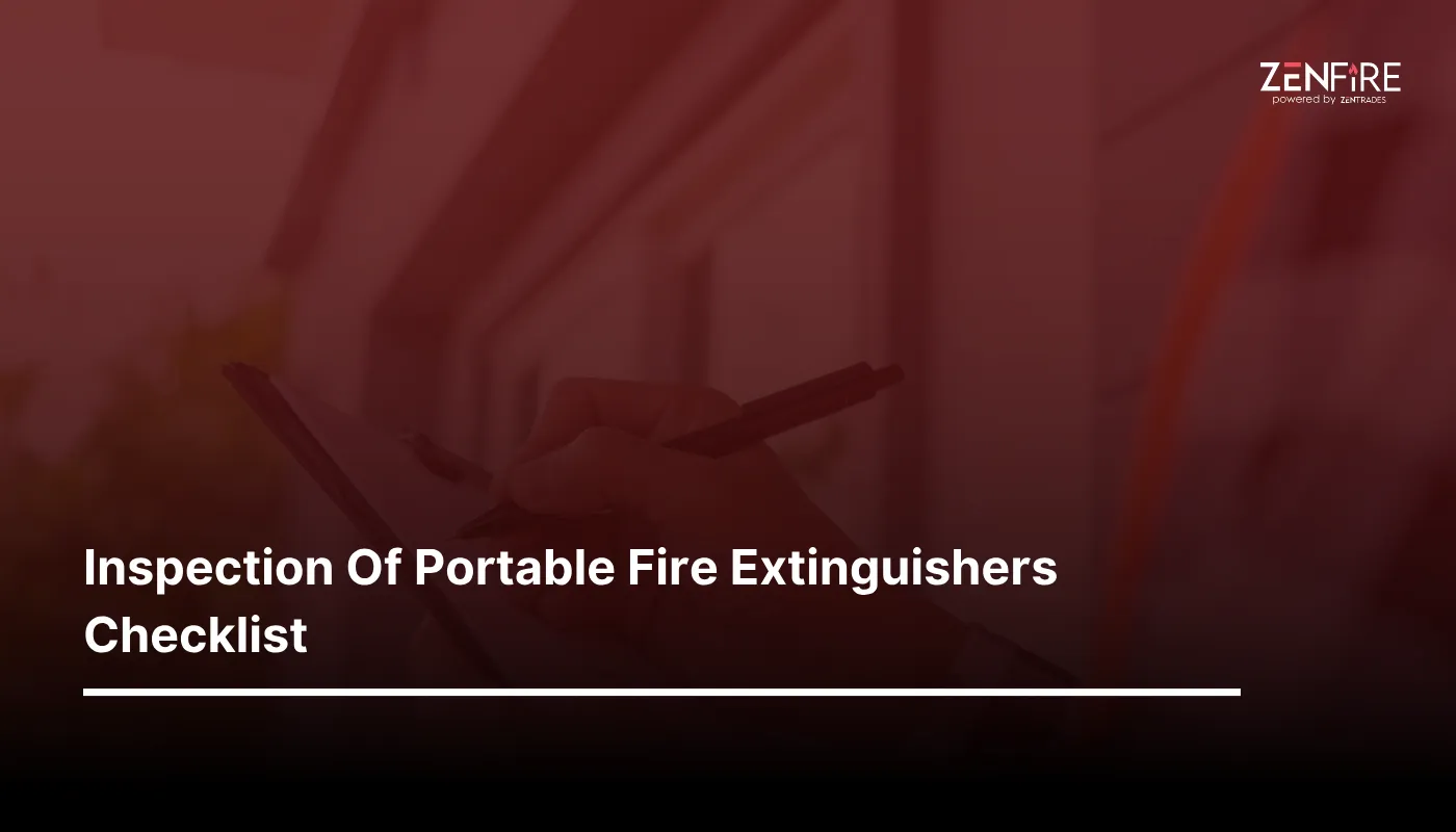 Inspection of portable fire extinguishers Checklist