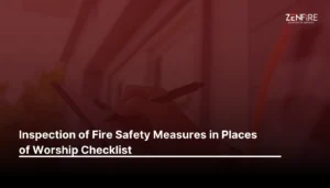 Inspection of Fire Safety Measures in Places of Worship Checklist