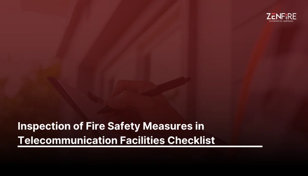 Inspection of Fire Safety Measures in Telecommunication Facilities Checklist