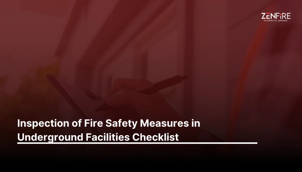 Inspection of Fire Safety Measures in Underground Facilities Checklist