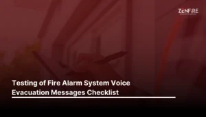 Testing of Fire Alarm System Voice Evacuation Messages