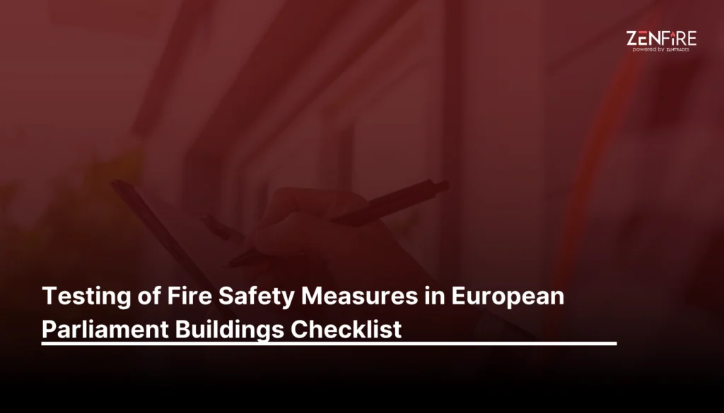 Testing of fire safety measures in European parliament buildings - Checklist