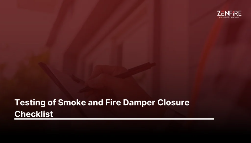 Testing of smoke and fire damper closure