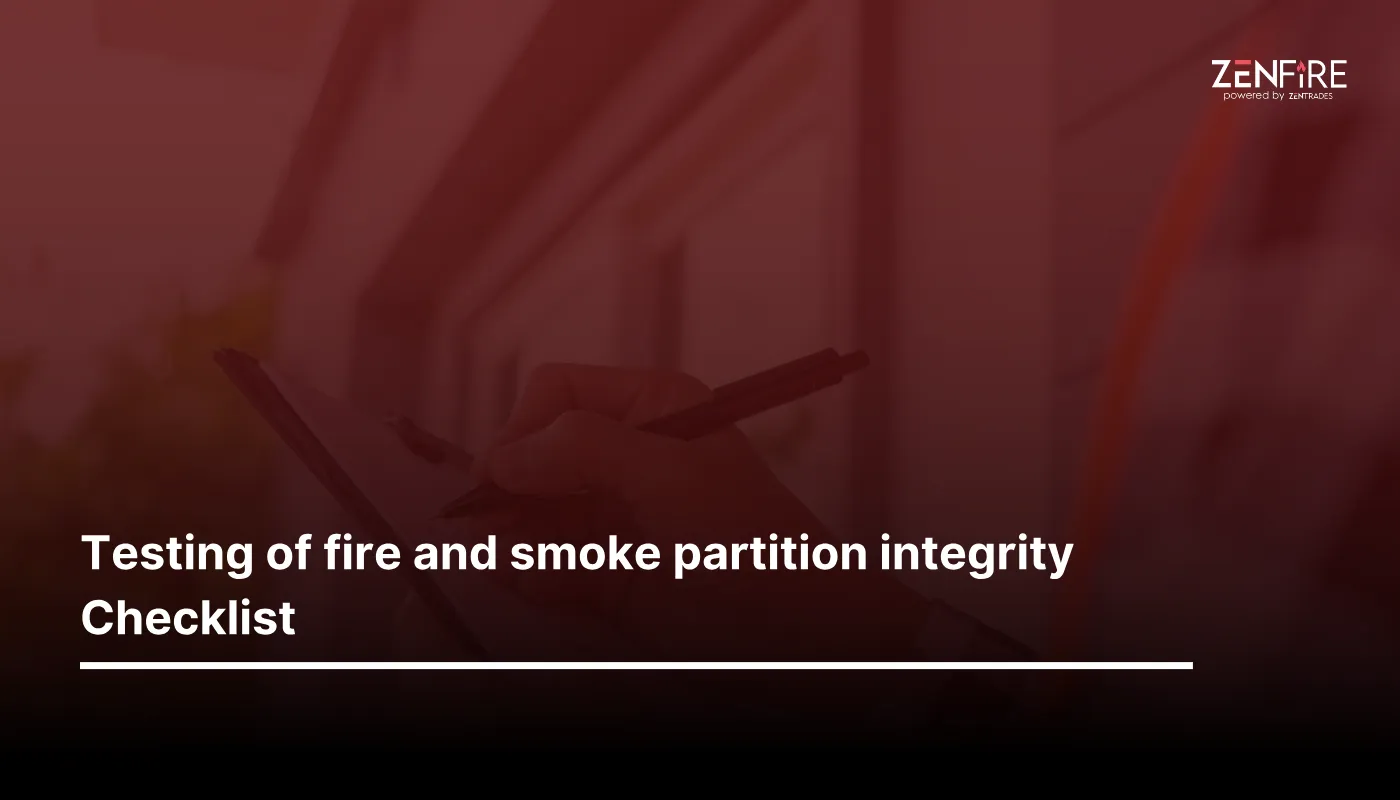 testing of fire and smoke partition integrity checklist