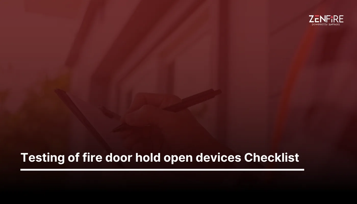 Testing of Fire Door Hold Open Devices Checklist