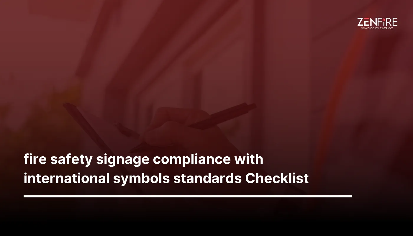 Fire Safety Signage Compliance With International Symbols Standards Checklist