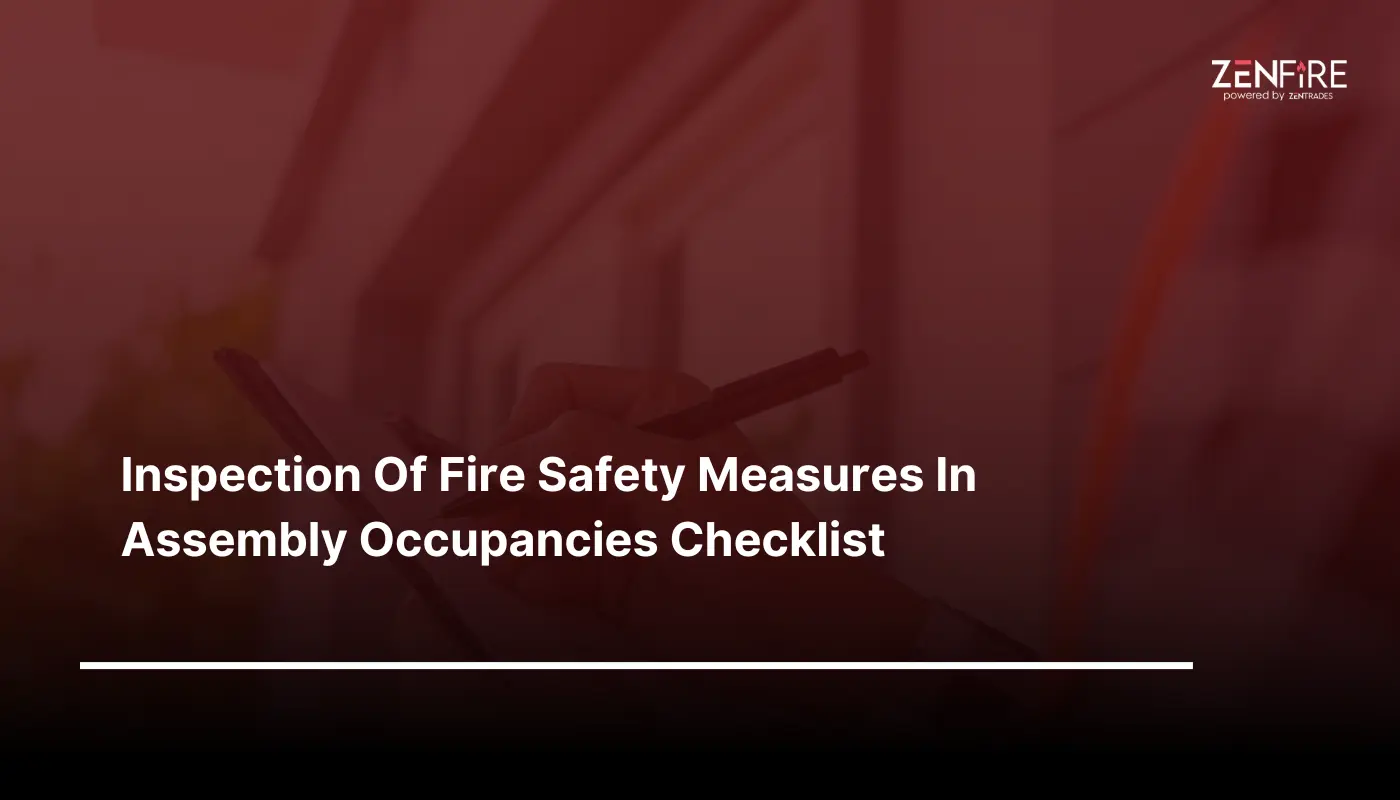 inspection of fire safety measures in assembly occupancies checklist