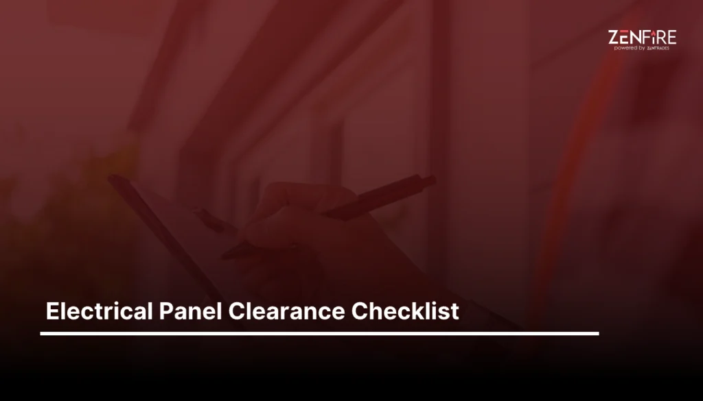 Electrical Panel Clearance Checklist