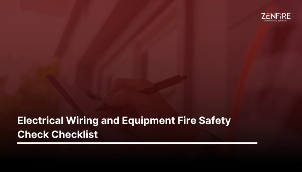 Electrical Wiring and Equipment Fire Safety Check Checklist