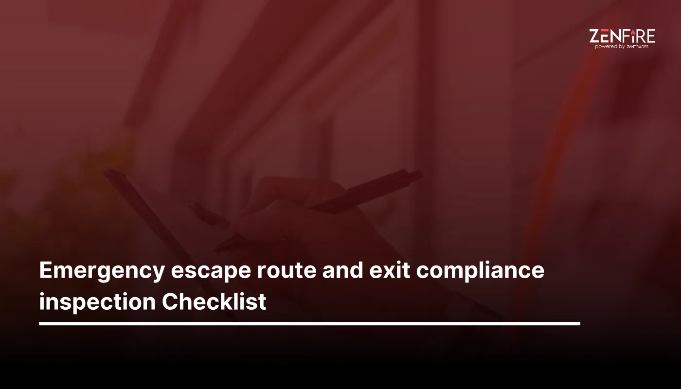 Emergency Escape Route and Exit Compliance Inspection Checklist