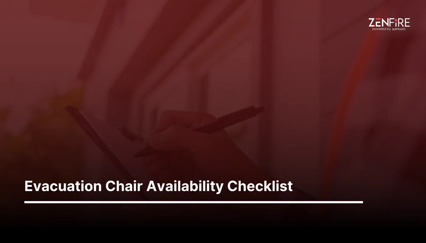 Evacuation Chair Availability Checklist