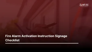 Fire Alarm Activation Instruction Signage Checklist