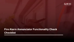 Fire Alarm Annunciator Functionality Check