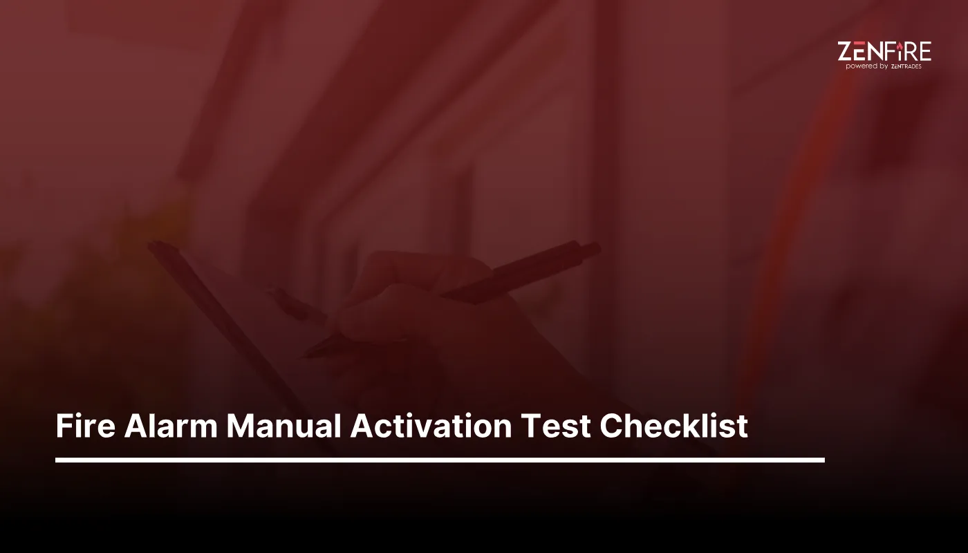 Fire Alarm Manual Activation Test Checklist