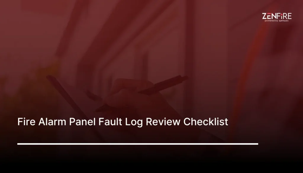 Fire Alarm Panel Fault Log Review Checklist