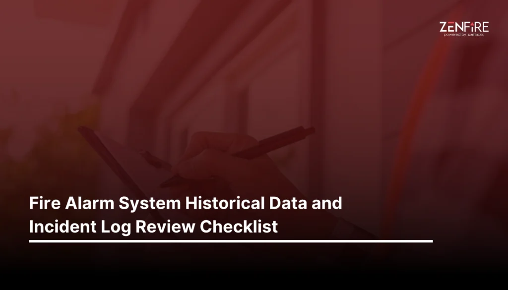 Fire Alarm System Historical Data and Incident Log Review Checklist