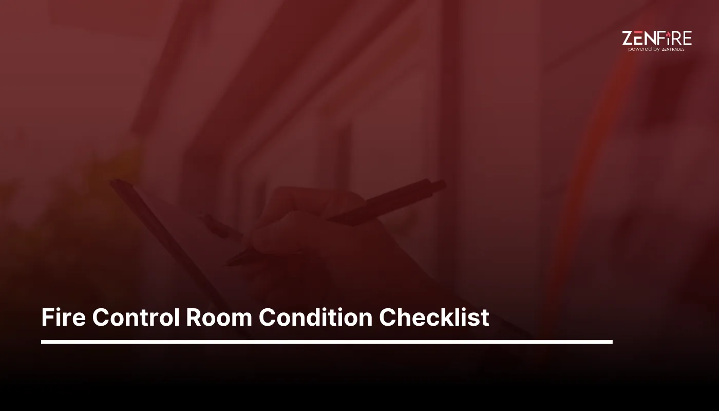 Fire Control Room Condition Checklist