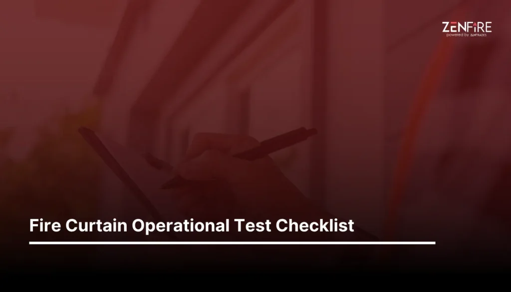 Fire Curtain Operational Test Checklist