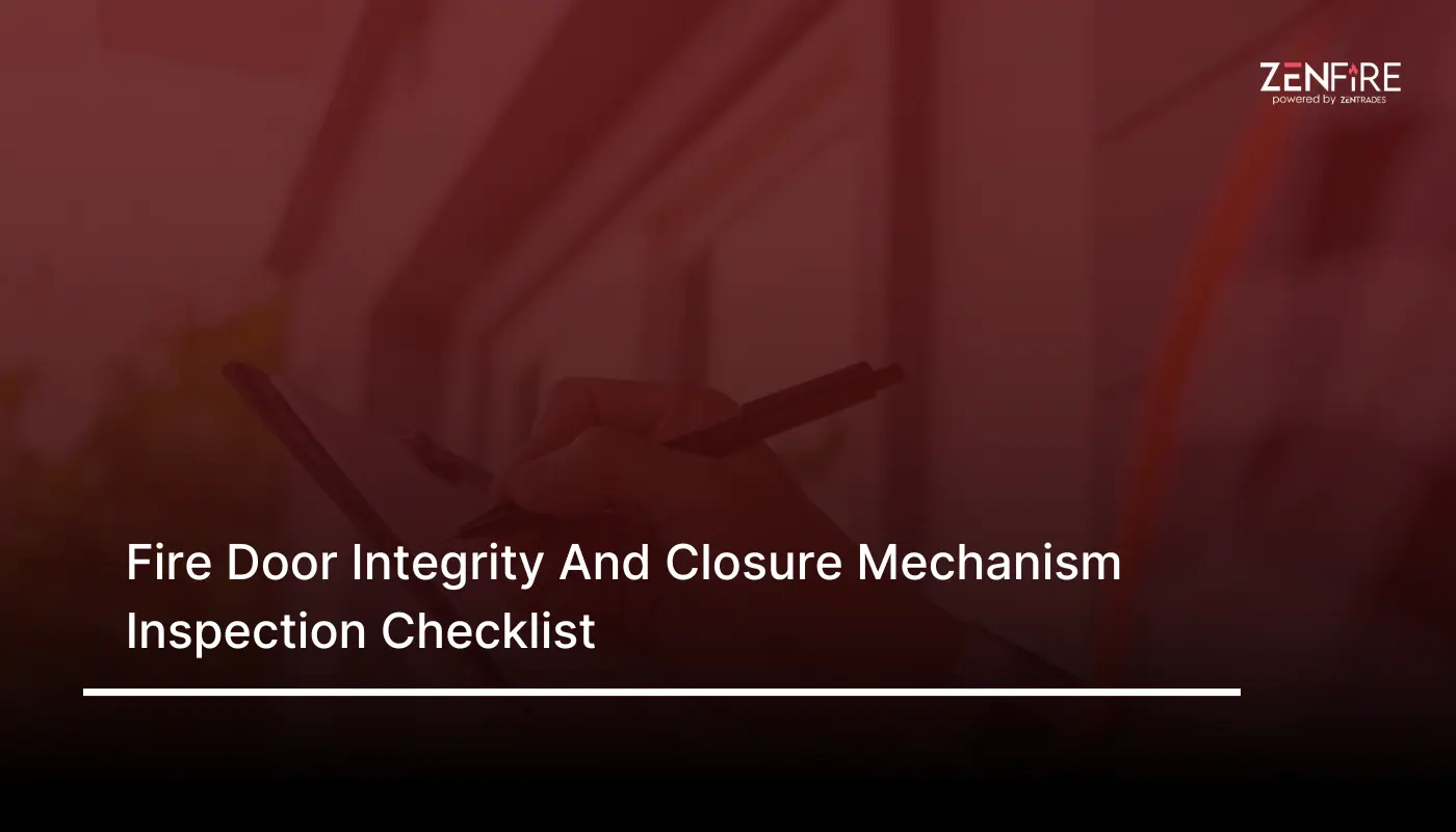 Fire Door Integrity and Closure Mechanism Inspection Checklist