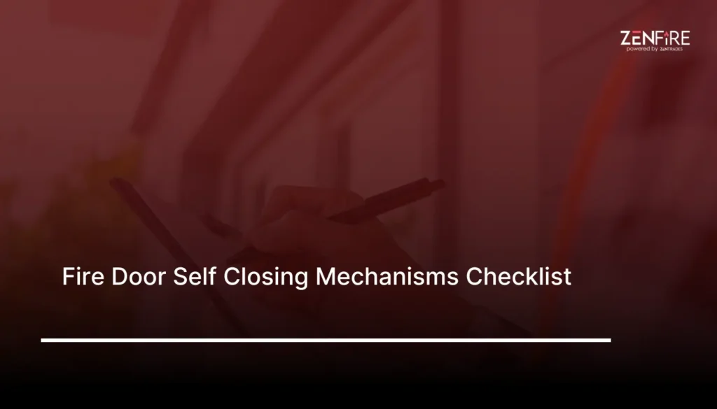 Fire Door Self Closing Mechanisms Checklist​