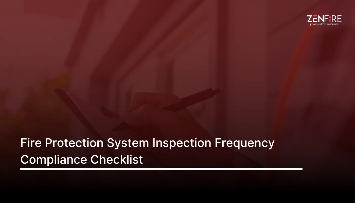 Fire protection system inspection frequency compliance – Checklist