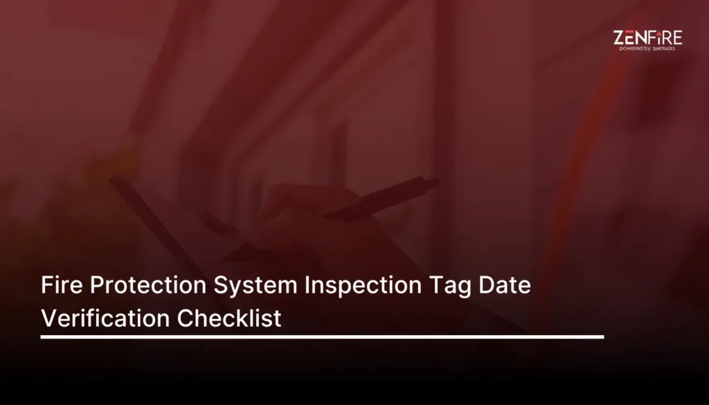 Fire Protection System Inspection Tag Date Verification Checklist​