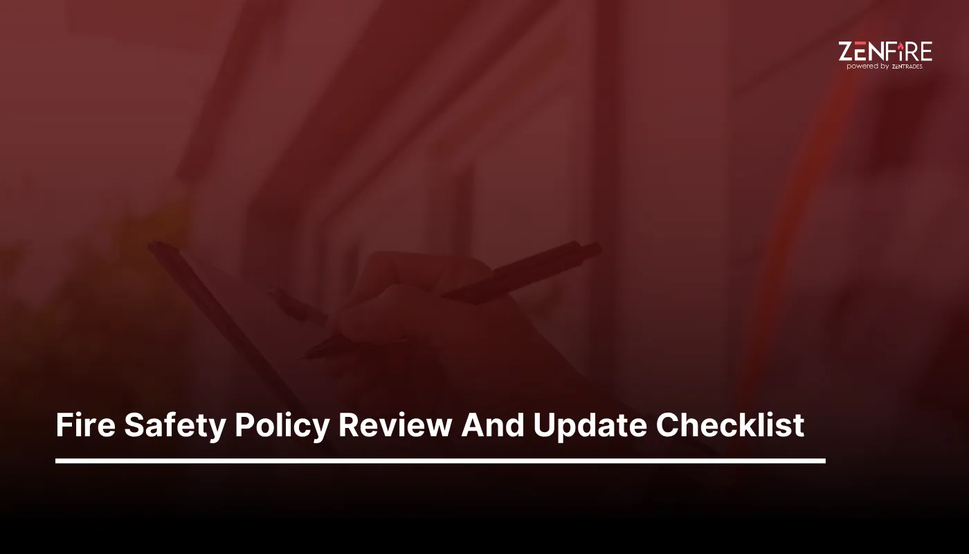 Fire Safety Policy Review And Update Checklist