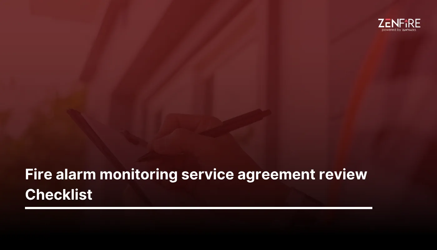 Fire Alarm Monitoring Service Agreement Review Checklist