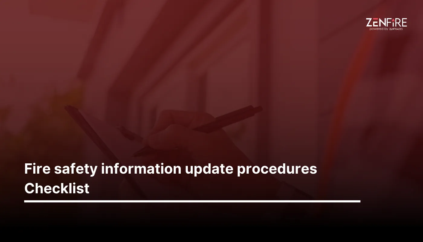 fire safety information update procedures checklist