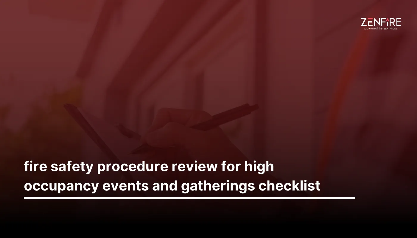 Fire Safety Procedure Review For High Occupancy Events And Gatherings Checklist