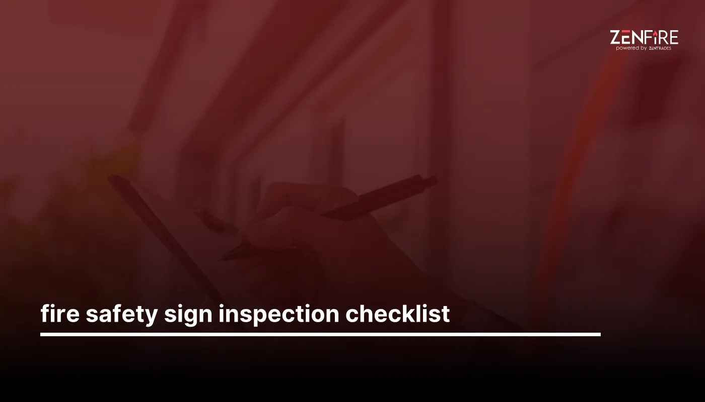 Fire Safety Sign Inspection Checklist