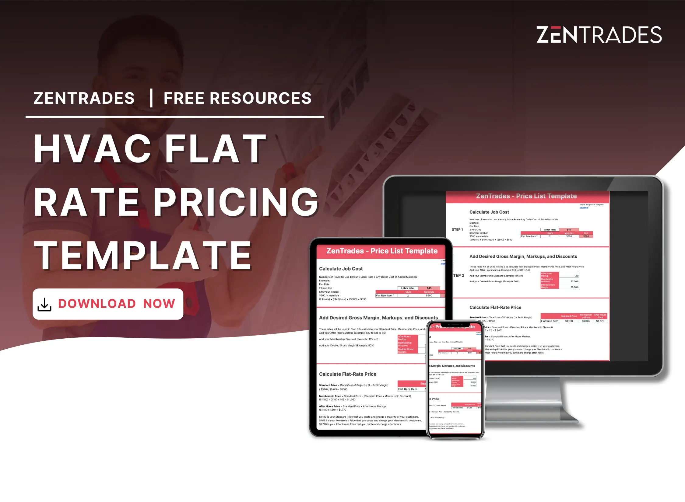 Flat-rate HVAC Pricing Template