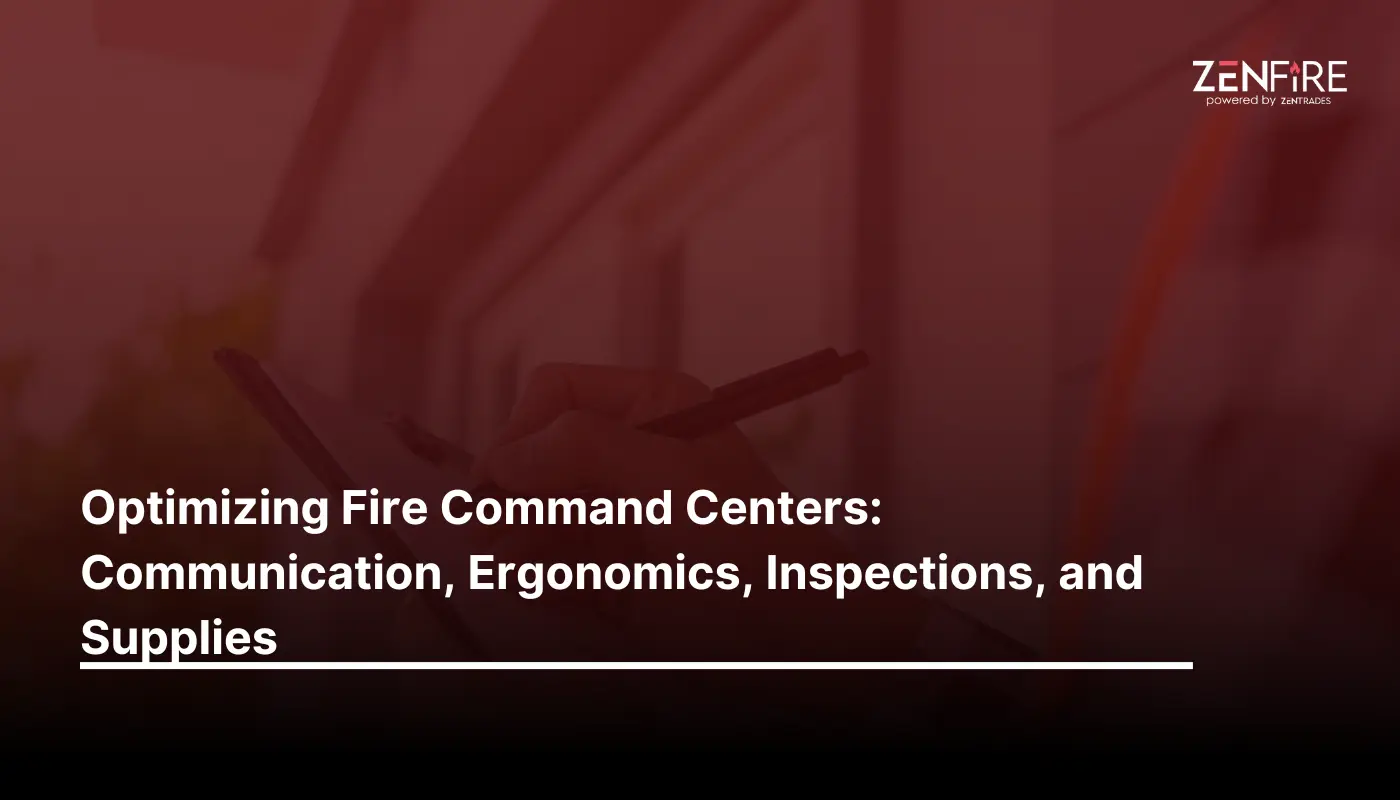 Optimizing Fire Command Centers: Communication, Ergonomics, Inspections, and Supplies