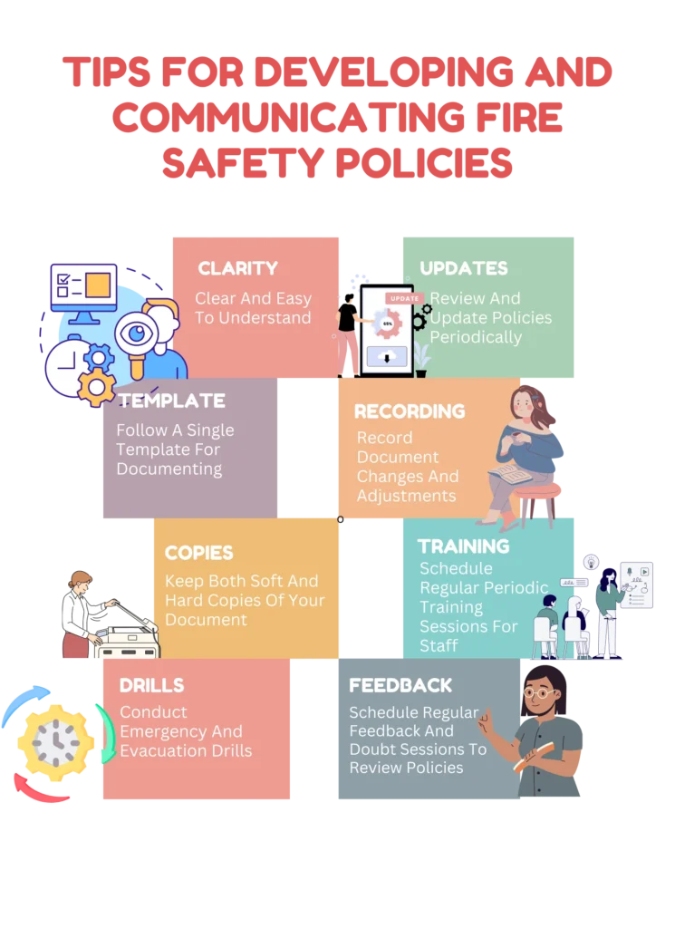 Tips for Developing and communicating Fire Safety Policies